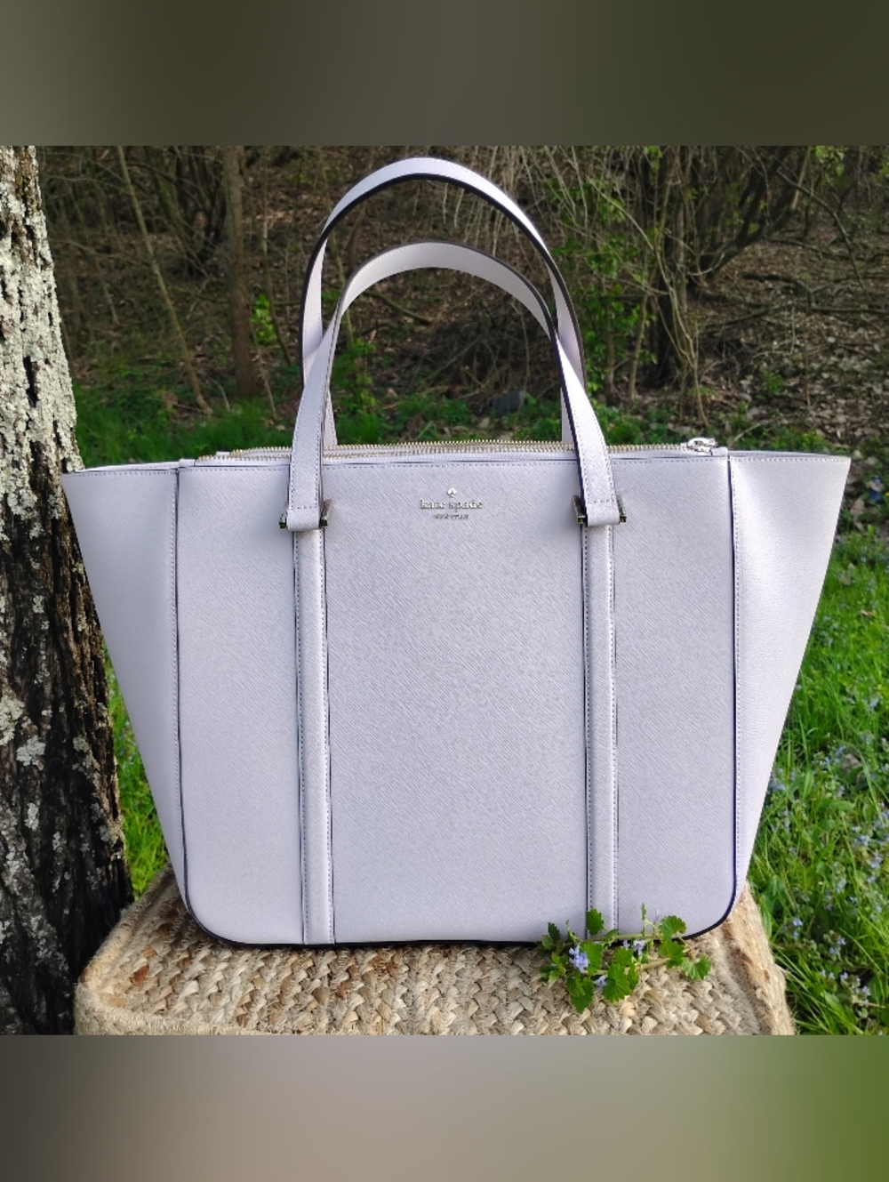 NWT Kate Spade Newberry Lane Briar Tote Color "Lilac Moon" Safianno Leather 🪻🌛